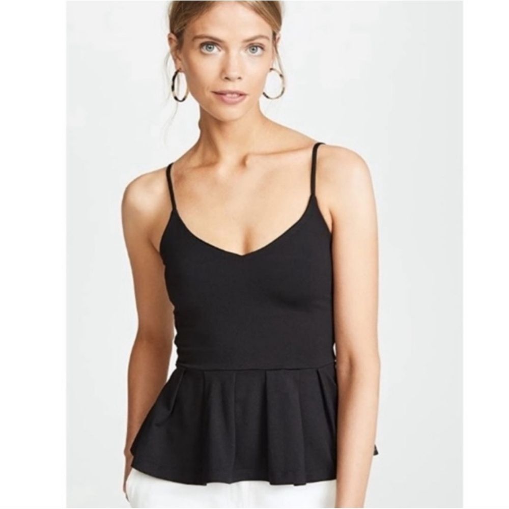 Susana Monaco Black Peplum Camisole
